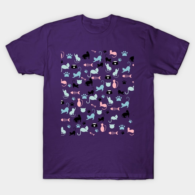 Patrón de gatos T-Shirt by magenta-dream